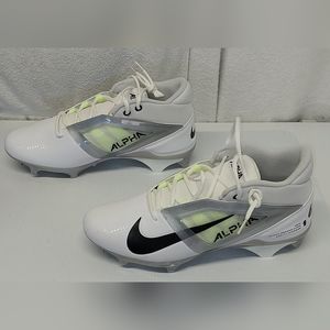 Men's Nike Alpha Menace 4 Elite Football Cleats White FD7037-100 Size 13 NWOB